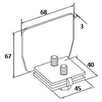 Gāla vaks-uzlika 68mm*68mm