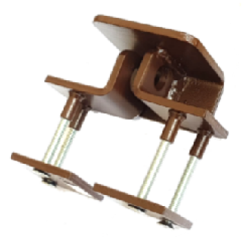 Austinas ar aizsargu piekarama slēdzene KRZ3 labais bruns