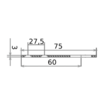 Austinas taisnas piekarama slēdzene Zn-cinkotas 6113A-C
