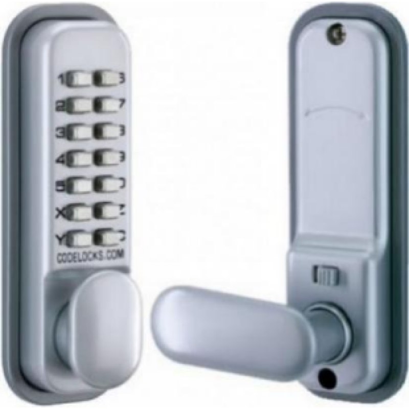 Uzliekamā slēdzene kodu 2000 CRM matēs, hroms BOX 60mm