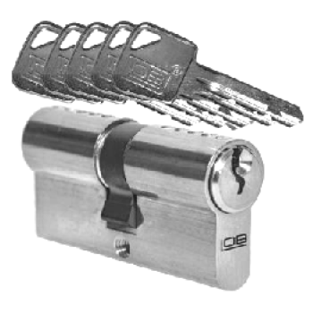 Cilindrs LOB ASSA ABLOY 30/60 CR blister, hroms 5 atslēgas 