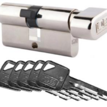 Cilindrs LOB ASSA ABLOY 45/35 Z CR blister, hroms 5 atslēgas 