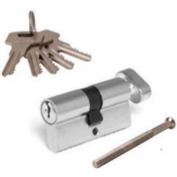 Cilindrs AVERS ZC-80 (40x40)-C-CR, hroms ar aizgriežņi 5 atslēgas 