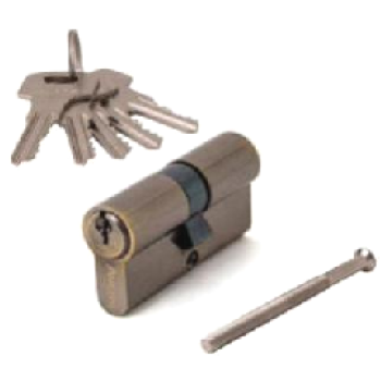 Cilindrs AVERS ZC-60 (30x30) AB bronza 5 atslēgas 