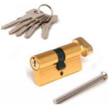Cilindrs AVERS ZC-70 (35х35)-C-G zelts 5 atslēgas ar aizgriezni