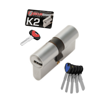 Cilindrs SECUREMME pārkodējams 30x45 OCS 5 atslēgas + MASTER