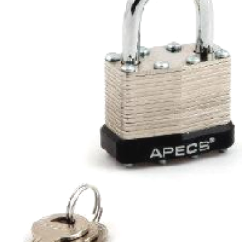 Piekaramā terauda slēdzene APECS PDS-65-40 3 atslēgas BLISTER