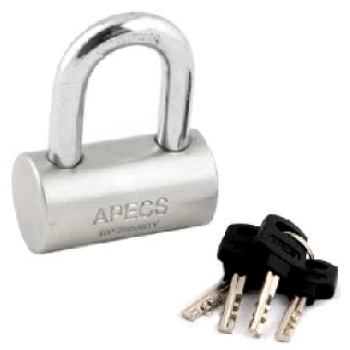 Piekaramā terauda slēdzene APECS PDS-32-50 4 atslēgas BLISTER