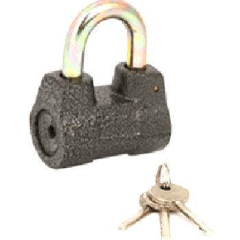 Piekaramā terauda slēdzene AVERS PD-47 3 atslēgas BLISTER 