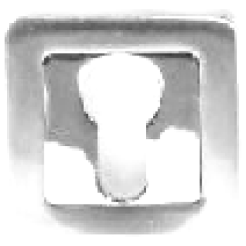 Uzlika PZ E7 SC kvadrāta matēts, hroms E7