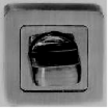 Aizgrieznis WC E7 FB/CR kvadrāta melns/hroms E7