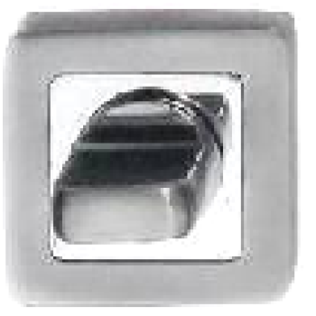 Aizgrieznis WC E7 MBN/CR kvadrāta grafīts/hroms E7