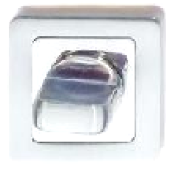 Aizgrieznis WC E7 CRM/CR kvadrāta matēs, hroms/hroms E7