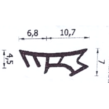 Blīvgumija A-152K gaiši brūns, BEIGE 28m