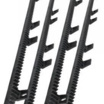 Zobliste/Zobstiene 822 PVC ar stiprinājumu vartu automatikai, 6 stiprinājumi, 1m