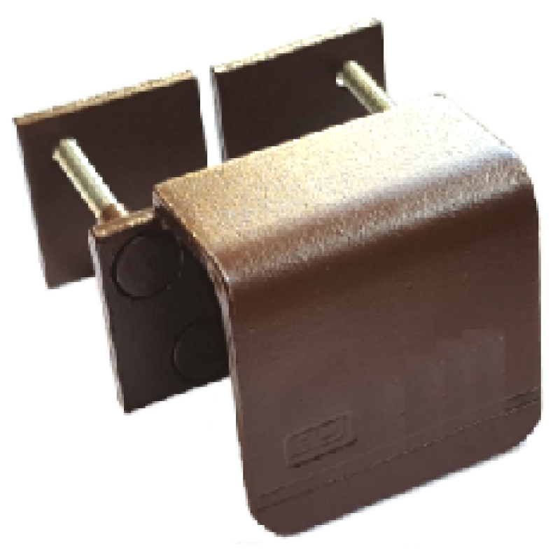 Austinas ar aizsargu piekarama slēdzene KRZ3 kreisais bruns