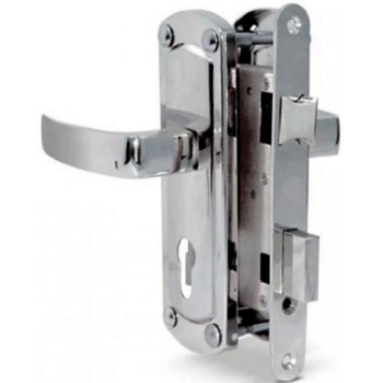 Durvju slēdzenes komplekts APECS 1425 CR, hroms