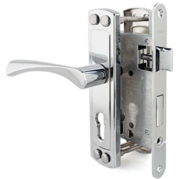 Durvju slēdzenes komplekts APECS 1623 (3323) 55mm, hroms