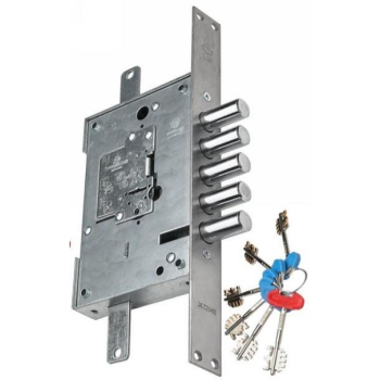 Slēdzene SECUREMME 2510FD (laba) – 5 atslēgas un 1 master atslēga