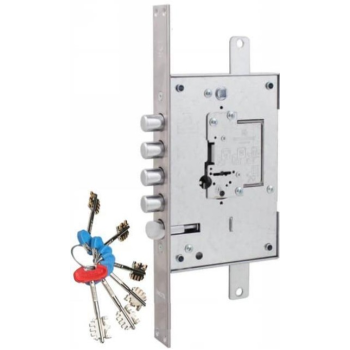 Slēdzene SECUREMME 2500 FS (kreisa) – 5 atslēgas un 1 master atslēga