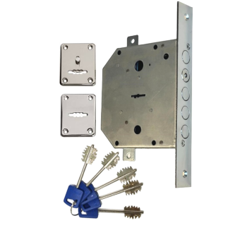 Slēdzene APECS T-20/S6-NI – ar Apecs DP S CR dekora uzlikām (analogs Elbor 1.06.02)